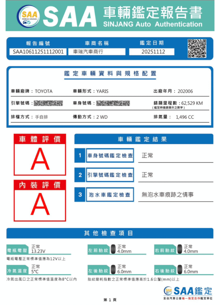 SAA 汽車第三方認證